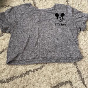 Disney Mickey Crop Top Shirt size 4 or small